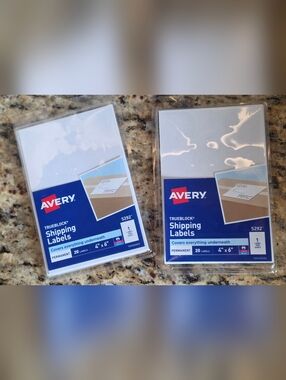 Avery White Shipping Labels - 2 Count